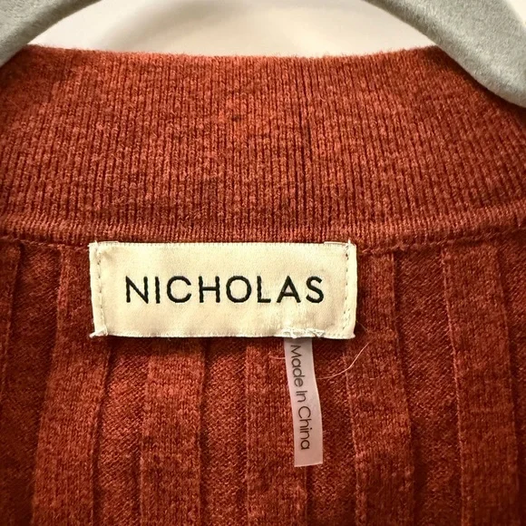 Nicholas Terracotta Ribbed Knit - Picture 4 of 5